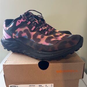 Merrell Women's Antora 3 Trail Running Shoes - Rainbow Leopard